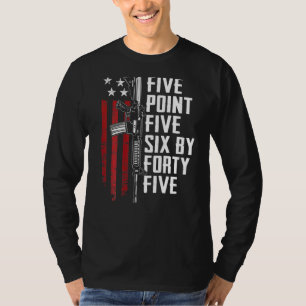 5-Punkt-556-Amo Ar15-Rifle-Besitzer auf B T-Shirt