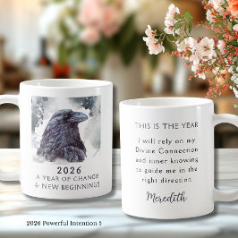 5. Raven 2026 Year of Change Powerful Intention Kaffeetasse