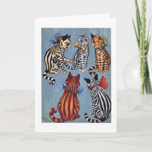5 reizend Katzen Louis Wain Karte