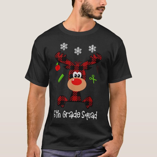 5. RentierSquad Niedlicher Rentier T-Shirt (Vorderseite)