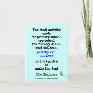 5 Seepferd - Beispielkarte für die Notengröße Karte