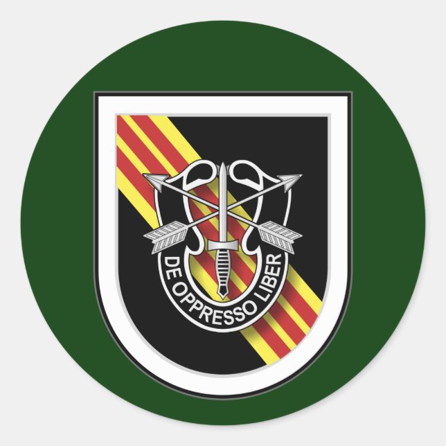 5. SFG (A) - Vietnam Runder Aufkleber (Vorderseite)