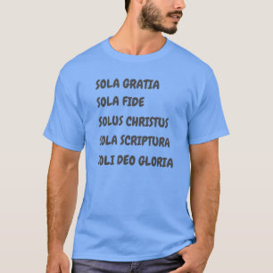 5 SOLA T-Shirt für christlich-reformierte Männer