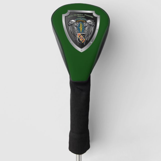 5. Sondereinsatzgruppe (Im Flugzeug Schild) Golf Headcover (Vorderseite)