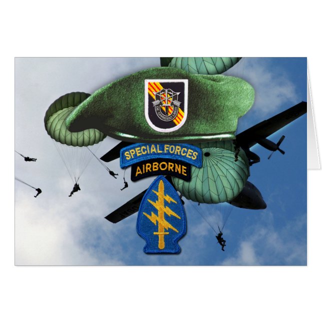 5. Special Forces Group Grüne Berets SF SFG SFGA (Vorderseite (Horizontal))