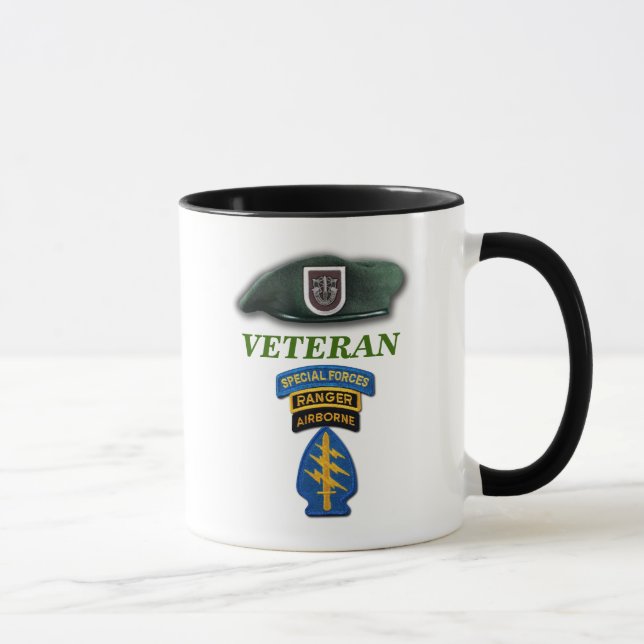 5. Spezialeinheiten Grüne Berets Veteranen LRP Tasse (Rechts)