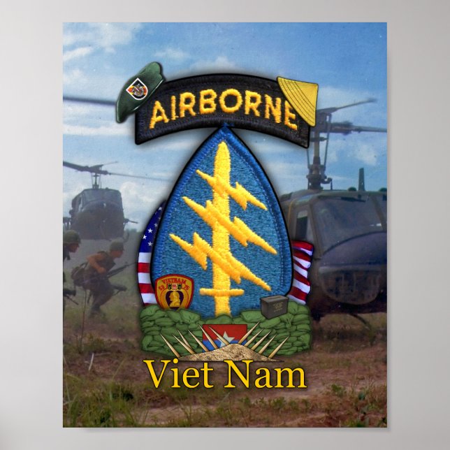 5. Spezialeinheiten grüne Berets "Vietnam War Prin Poster (Vorne)