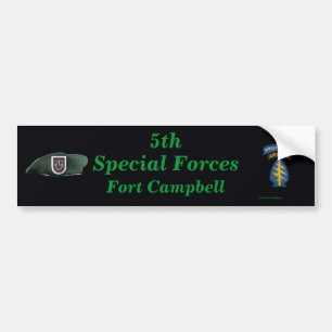 5. Spezialeinheiten Gruppe Fort Campbell Iraq Bump Autoaufkleber