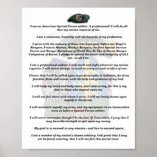 5. Spezialkräfte Grünbeeren vietnam Vets Creage Poster