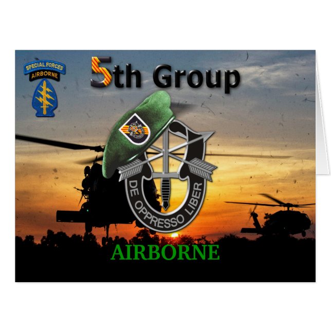 5. Spezialstreitkräfte grüne Berets vietnam Kriegs (Vorderseite (Horizontal))