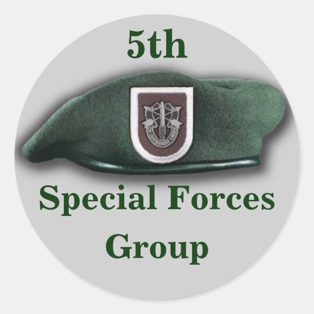 5. Spezielle Kräfte für Campbell-Veteranen Sticker (Vorderseite)