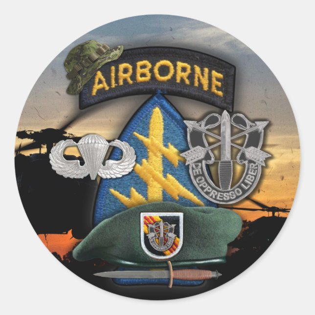 5. Spezielle Kräfte Green Berets lrrp nam Sticker (Vorderseite)