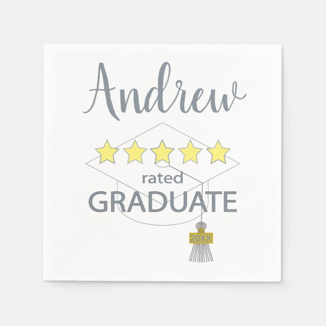 5-Sterne-Absolvent Serviette (Vorderseite)
