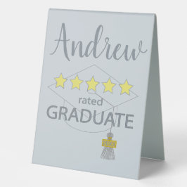 5-Sterne-Absolvent Tischaufsteller