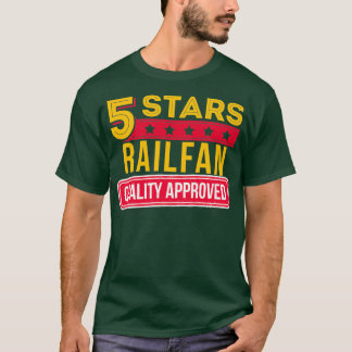 5 Sterne Bahnsteig Buff Bahnsteig Anhänger T-Shirt