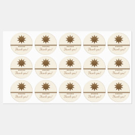 5-Sterne-Berufliche goldfarbene Labels Etiketten