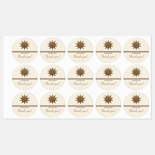 5-Sterne-Berufliche goldfarbene Labels Etiketten