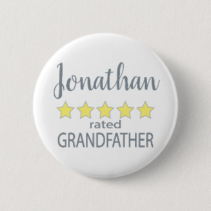 5 Sterne Großvater Button