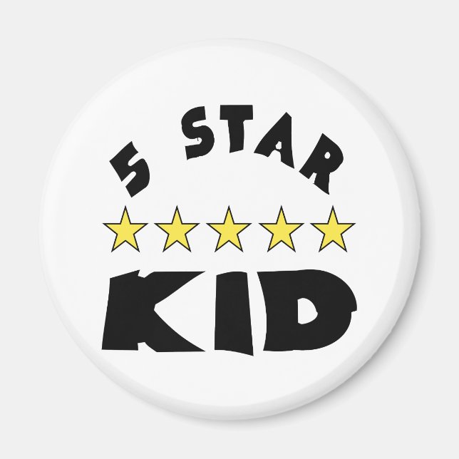 5 Sterne Kind Magnet (Vorne)