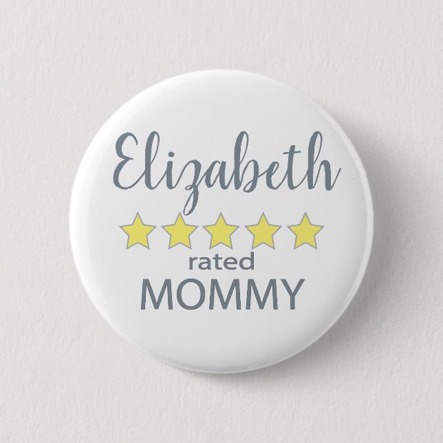 5 Sterne Mommy Button (Vorderseite)