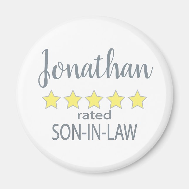 5-Sterne-Rating-Sohn Magnet (Vorne)