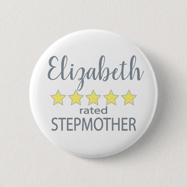 5 Sterne Stiefmutter Button (Vorderseite)