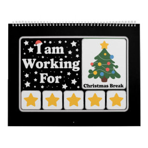 5 Sterne Weihnachtsbaum am Arbeiten für Weihnachts Kalender