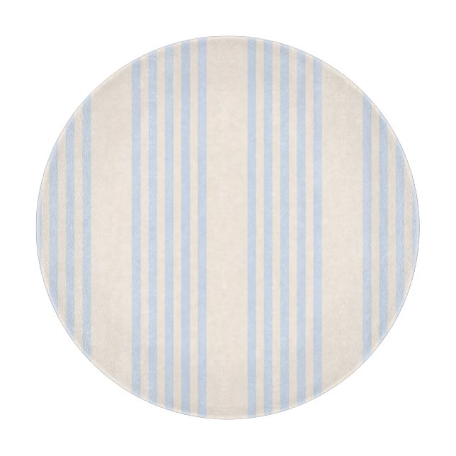 5 Streifen in hellblau und beige Schneidebrett (Vorderseite)
