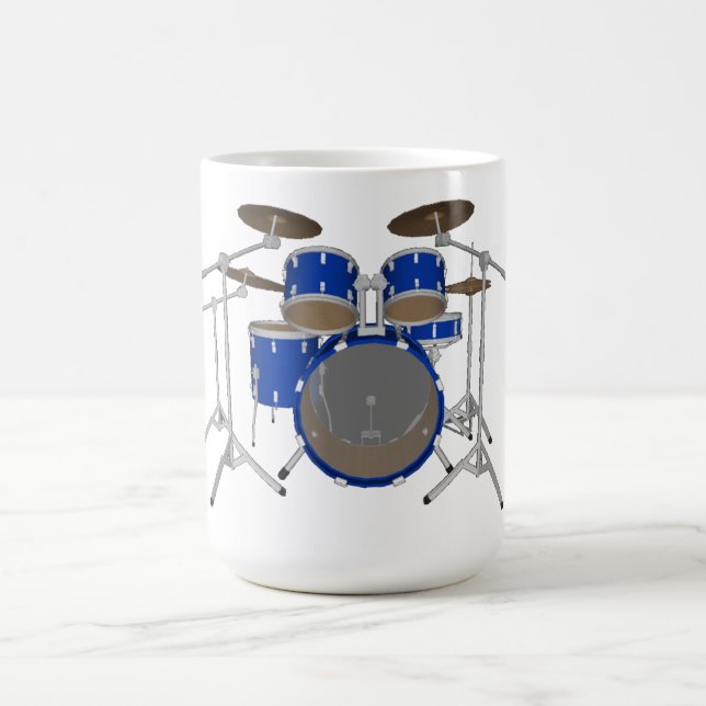 5 Stück Drum Kit - Blue - Kaffee Tasse - Drum Set (Mittel)