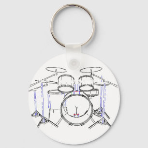 5 Stück Drum Kit: Zeichnend Marker: Schlüsselanhänger
