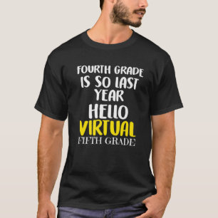 5. Stufe der virtuellen Online-Schule für das Fünf T-Shirt