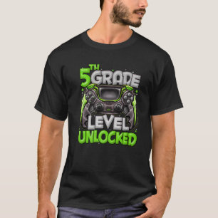 5. Stufe Unverriegeltes Spiel auf 5. Stufe zurück T-Shirt
