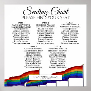 5 Tabelle Gay Pride Flags Hochzeitssatellite Poster