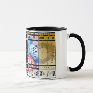 5 tasse de café de billet des billets cinq