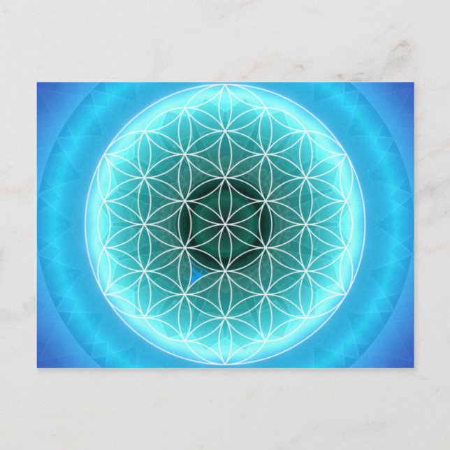 5 throat chakra hellblau von Tutti Postkarte (Vorderseite)