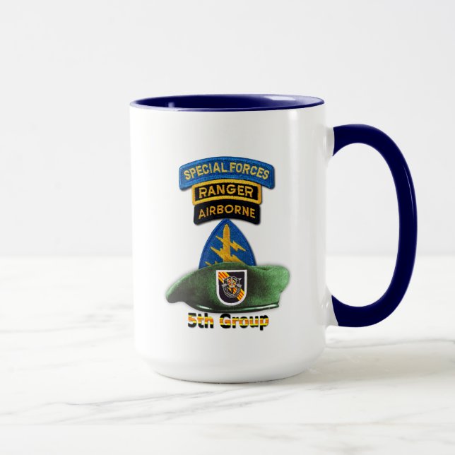 5. Tierärzte der Kraft-Gruppen-grünen Barett-SFG Tasse (Rechts)