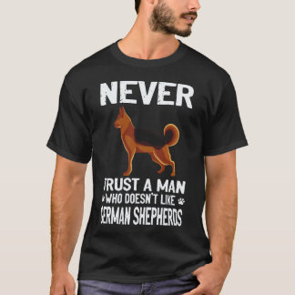 5 Traue keinem Mann, der Deutsche Schäferhunde nic T-Shirt