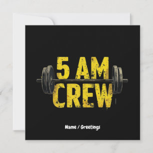 5-Uhr-Crew – Fitness-Enthusiast & Fitness-Reaper L Einladung