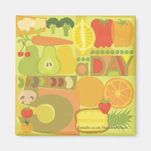 5 un fruit de jour et un aimant de veg