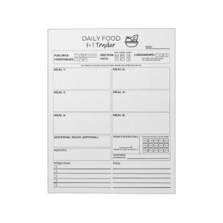 5 und 1 Notepad (8.5 x 11) Notizblock
