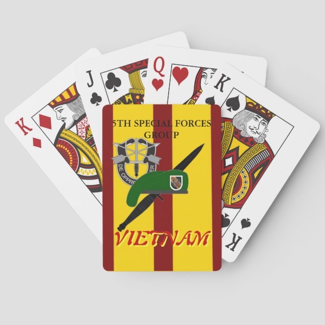 5. VIETNAM-SPIELKARTEN DER SONDERKRÄFTE-GRUPPE SPIELKARTEN (Rückseite)