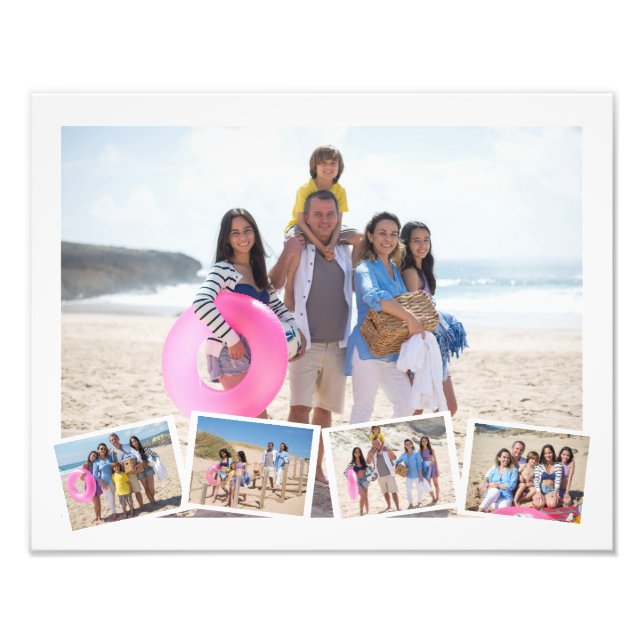 5 Vorlage für die FotoCollage Personalisiert Fotodruck (Vorne)