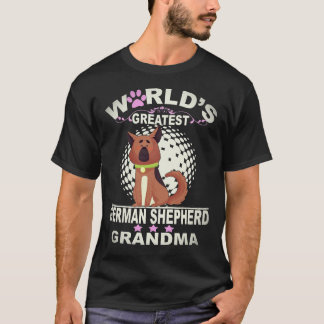 5 Weltbeste Deutsche Schäferhund-Oma Deutsche T-Shirt