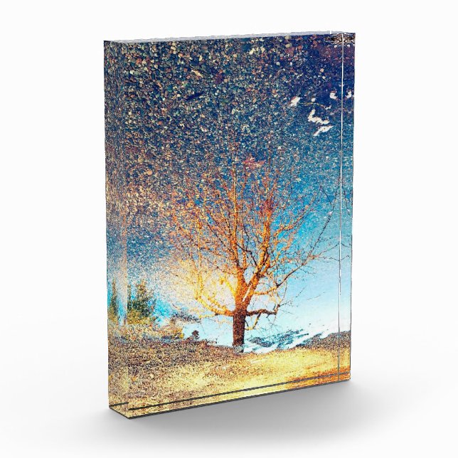 5"x7" Acrylblock | | Cherry Tree Puddle Fotoblock (Links)