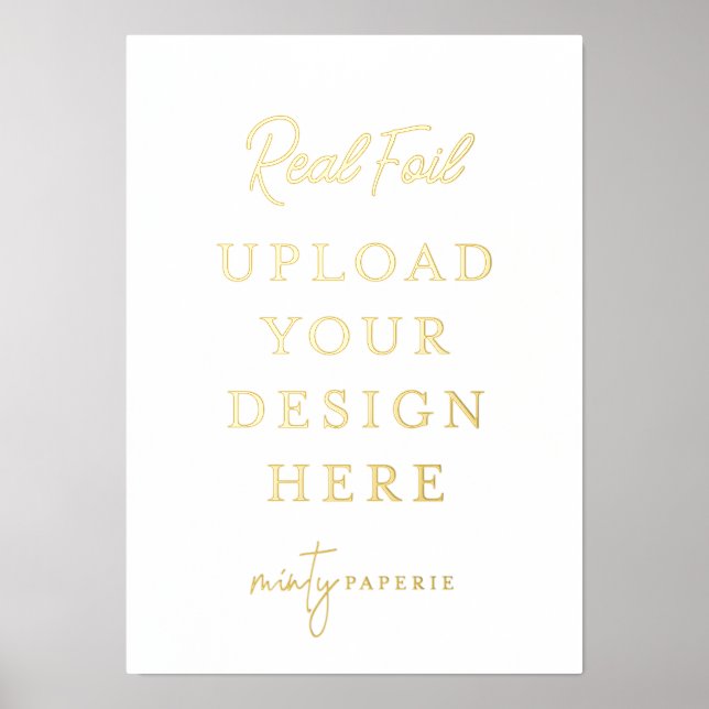 5"x7" Gold Foil Art Print - Mach es selbst Foliendrucke (Vorderseite)