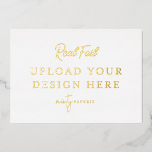 5"x7" Gold Foil Landscape Print - Mach es selbst Folieneinladung