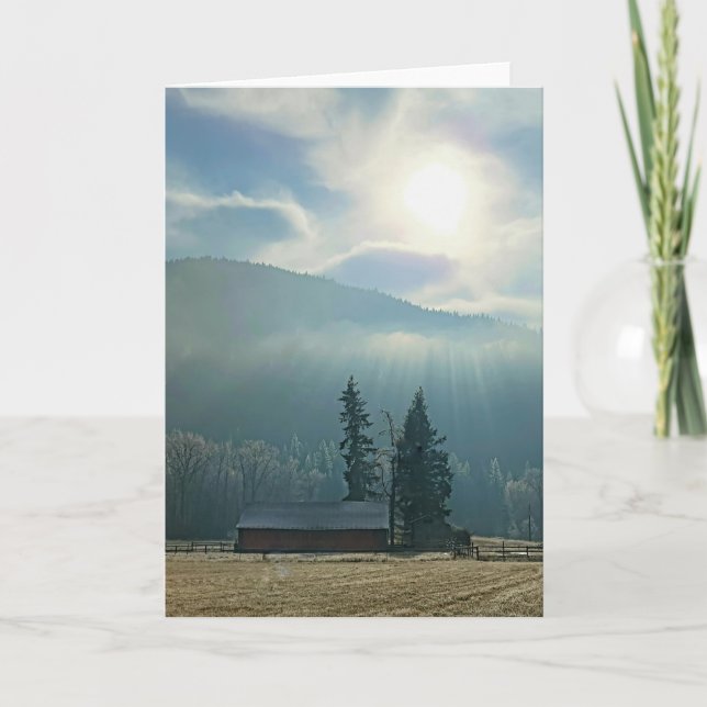 5"x7" Klappkarte| Sun & Fog Karte (Vorderseite)