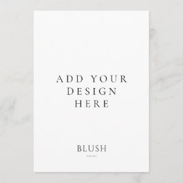 5"x7" Menü-Karte Programm