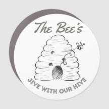 5 x 5 mittelgroßer Bienenmagnet