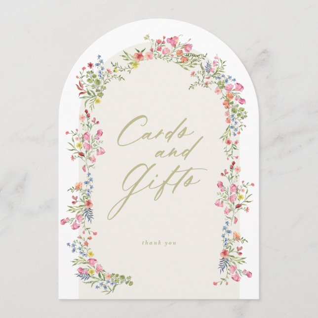 5 x 7 arches Cartes et cadeaux panneau de douche à (Devant)